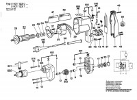 Bosch 0 601 123 703  Drill 220 V / Eu Spare Parts